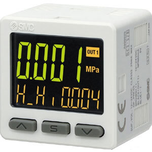 25A-ZSE20(F), Digital Pressure Switch, 3-Screen/3-Colour Display, Compound and Vacuum Pressure