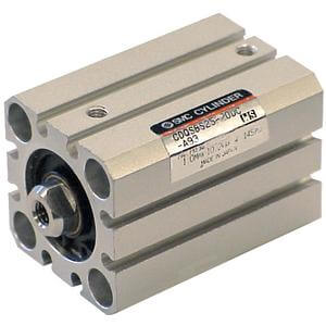 25A-C(D)QS, Compact Cylinder, Double Acting, Single Rod, Anti-lateral Load