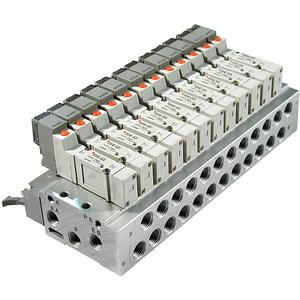 SS5Y3-**P, Serie 3000, Montaje en bloque, Conector cable plano