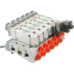 SS5Y5-**P, Série 5000, Embase unitaire, connecteur de câble plat