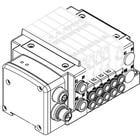 SS5Y5-10SA2, 5000 Series Manifold for Series EX500 Gateway Serial Transmission System (IP67)