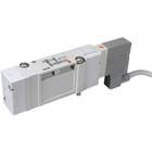 SV1000 až 4000, Elektromagnetický nepriamo ovládaný 5/2 a 5/3 ventil, pre montáž na základovú dosku, samostatný, IP67