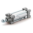 MB2K, Cilindro neumático, doble efecto, antigiro, vástago simple