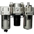 AC10-60, Modulárna jednotka úpravy stlačeného vzduchu, filter - regulátor tlaku - maznica