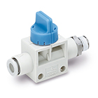 25A-VHK-A, Finger Valve, One-touch Fitting to Male Thread