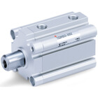 10/11-C(D)Q2X, Compact Cylinder, Double Acting, Single Rod, Low Speed, Clean Series