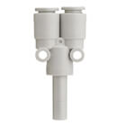 KQ2U*-99, One-touch Fitting White Color - Plug-in 