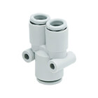 KQ2U, One-touch Fitting White Color - Different diameter union 