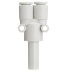 KQ2X, One-touch Fitting White Color - Different Diameter Plug-in 
