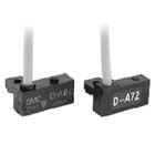 D-A72/A73/A80, Detector reed, montaje sobre raíl, Salida directa a cable, Perpendicular